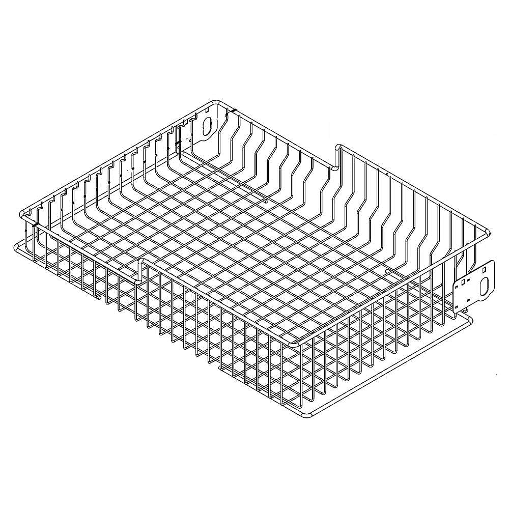 Part #w10348238, Refrigerator Freezer Basket, Upper / 28.75 x 19.50 x 6.75