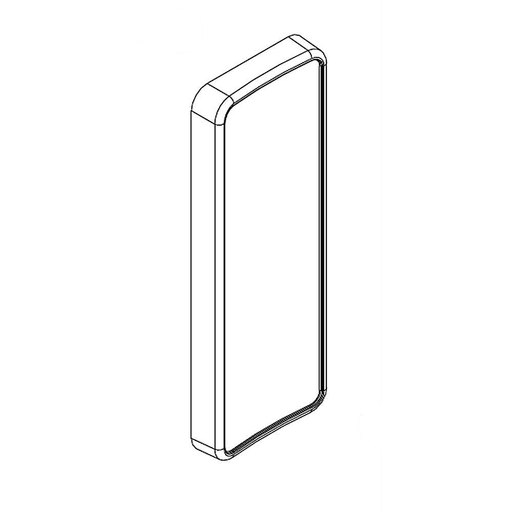Part #w10348727, Kenmore Refrigerator Pad (Black) / 6.00 x 3.00 x 1.00