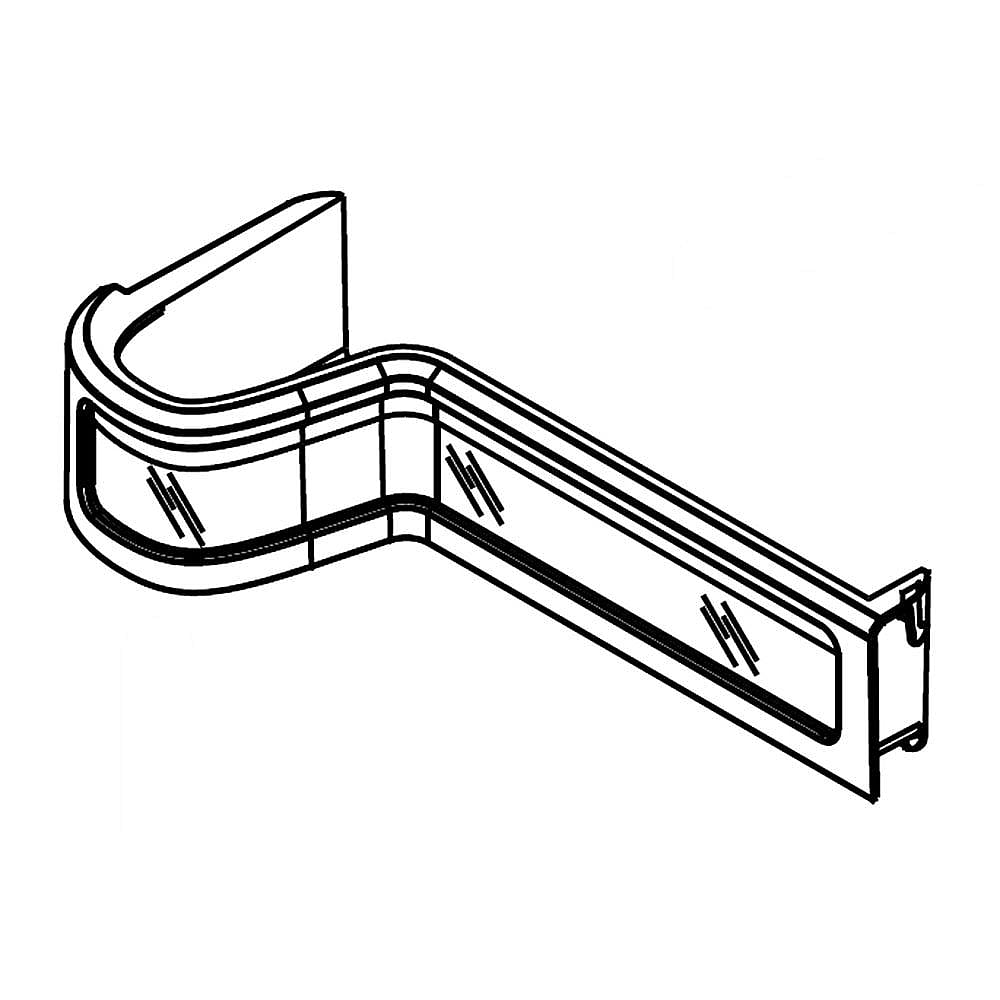 Part #w10355269, Refrigerator Cantilever Bin / 17.00 x 3.50 x 3.25