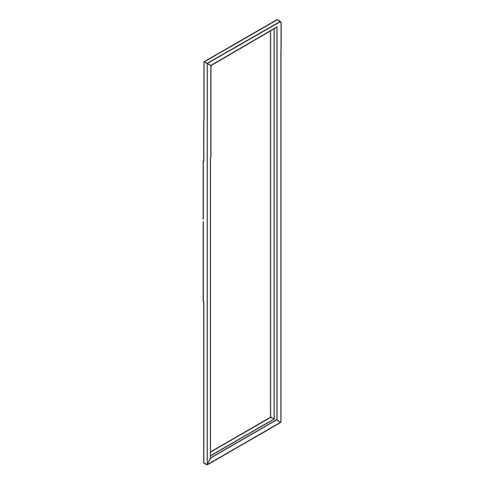 Part #w10355591, Refrigerator Freezer Door Gasket (Gray) / 69.50 x 21.00 x 1.50