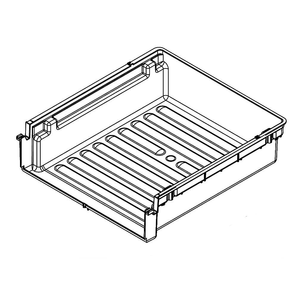 Part #w10366640, Refrigerator Snack Pan / 0.50 x 15.00 x 16.00