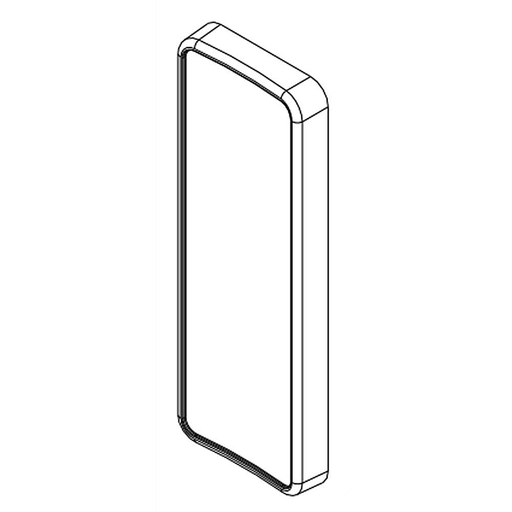 Part #w10368729, Refrigerator Dispenser Actuator Pad (Black) / 7.50 x 7.20 x 0.50