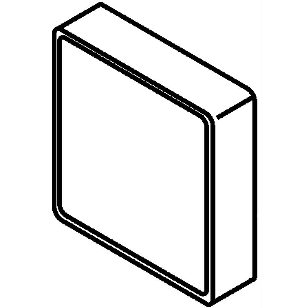 Part #w10377174, Dacor Refrigerator Cover / 4.00 x 4.00 x 0.50