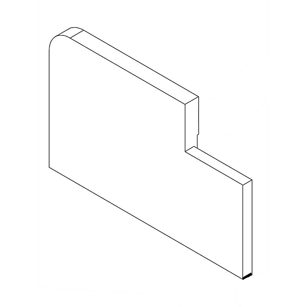 Part #w10389154, Refrigerator Retainer / 4.62 x 3.00 x 0.32