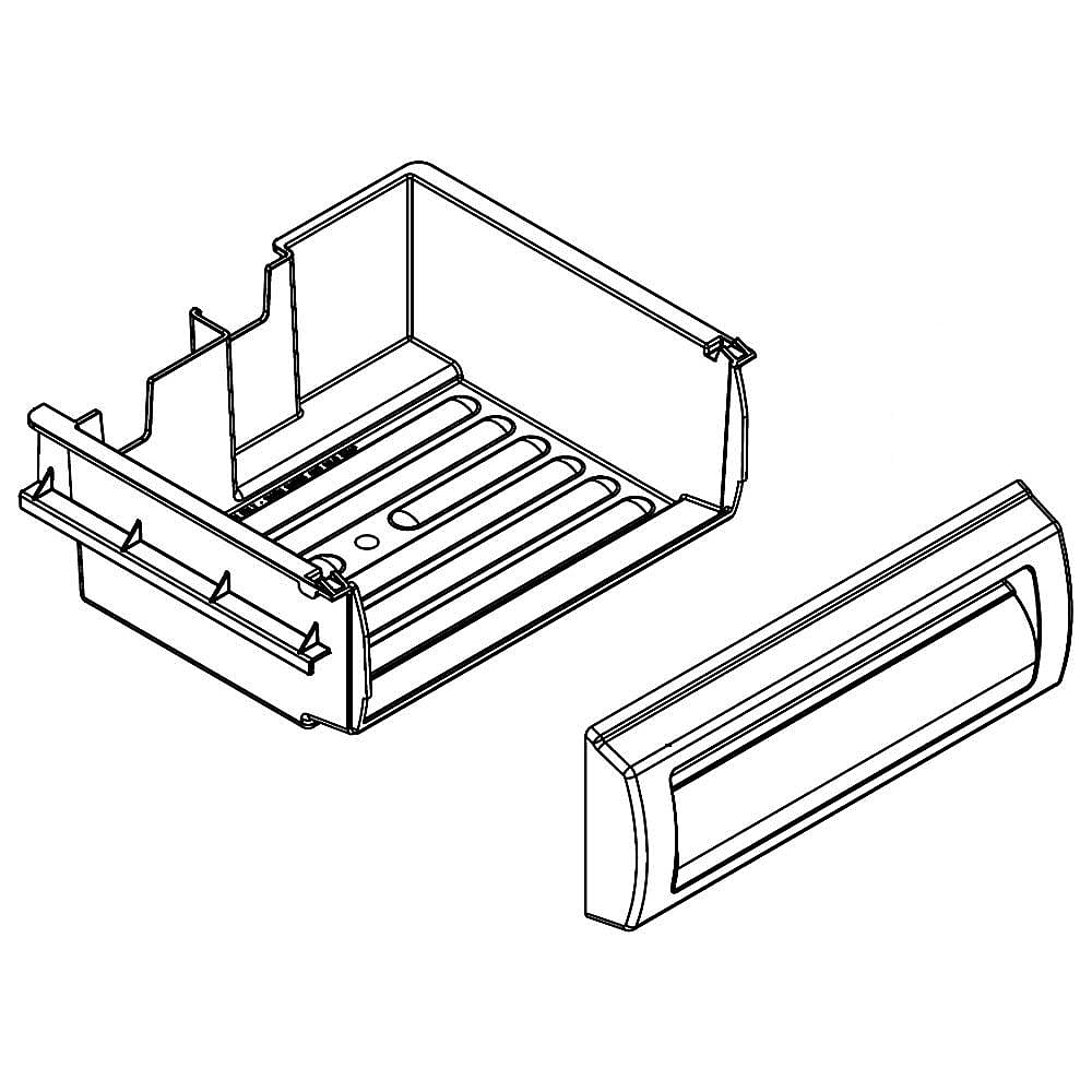 Part #w10407626, Refrigerator Meat Pan Assembly / 15.75 x 12.75 x 6.00