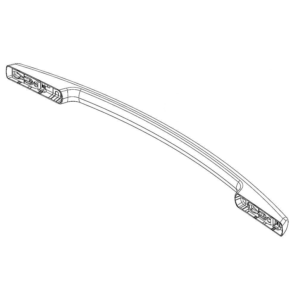 Maytag Part #w10409179, Refrigerator Freezer Door Handle (Black) | 20.50 x 2.75 x 1.50