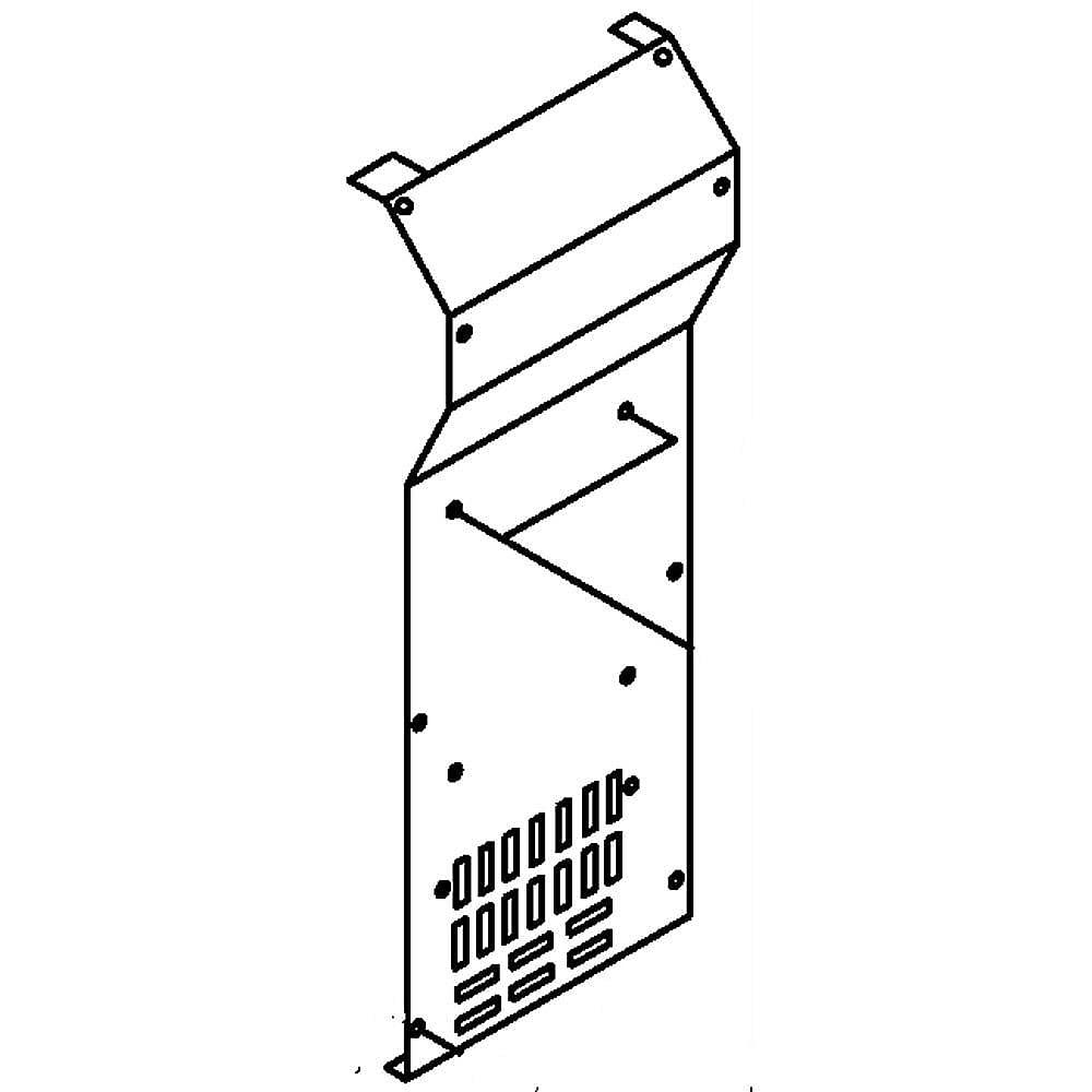 KitchenAid Part #w10428000, Refrigerator Evaporator Cover | 33.00 x 14.00 x 2.00