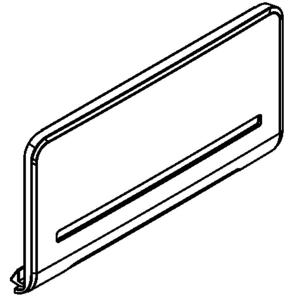 Part #w10435575, Refrigerator Escutcheon / 7.90 x 3.90 x 0.15