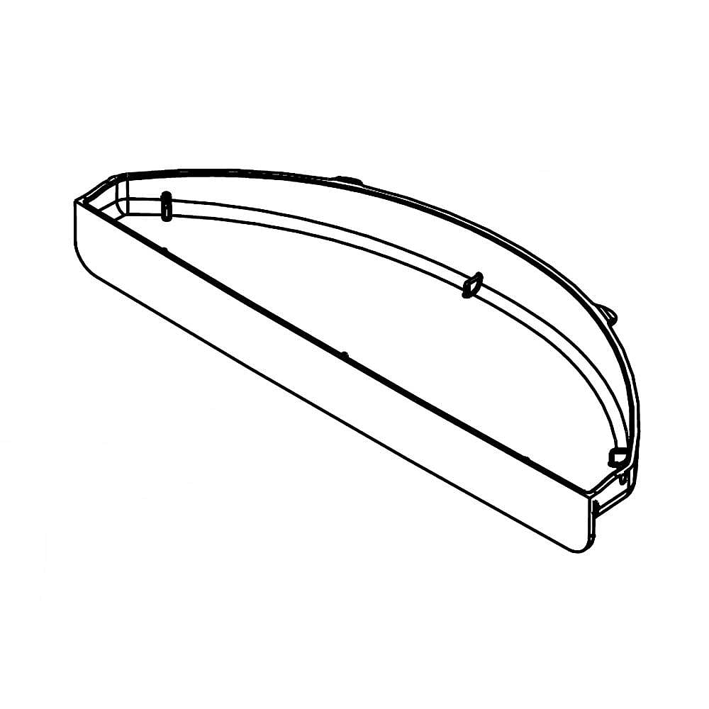 Part #w10445057, Refrigerator Drip Tray / 7.62 x 2.50 x 0.88
