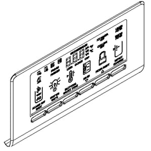 Refrigerator Dispenser Control Panel (black) W10458867