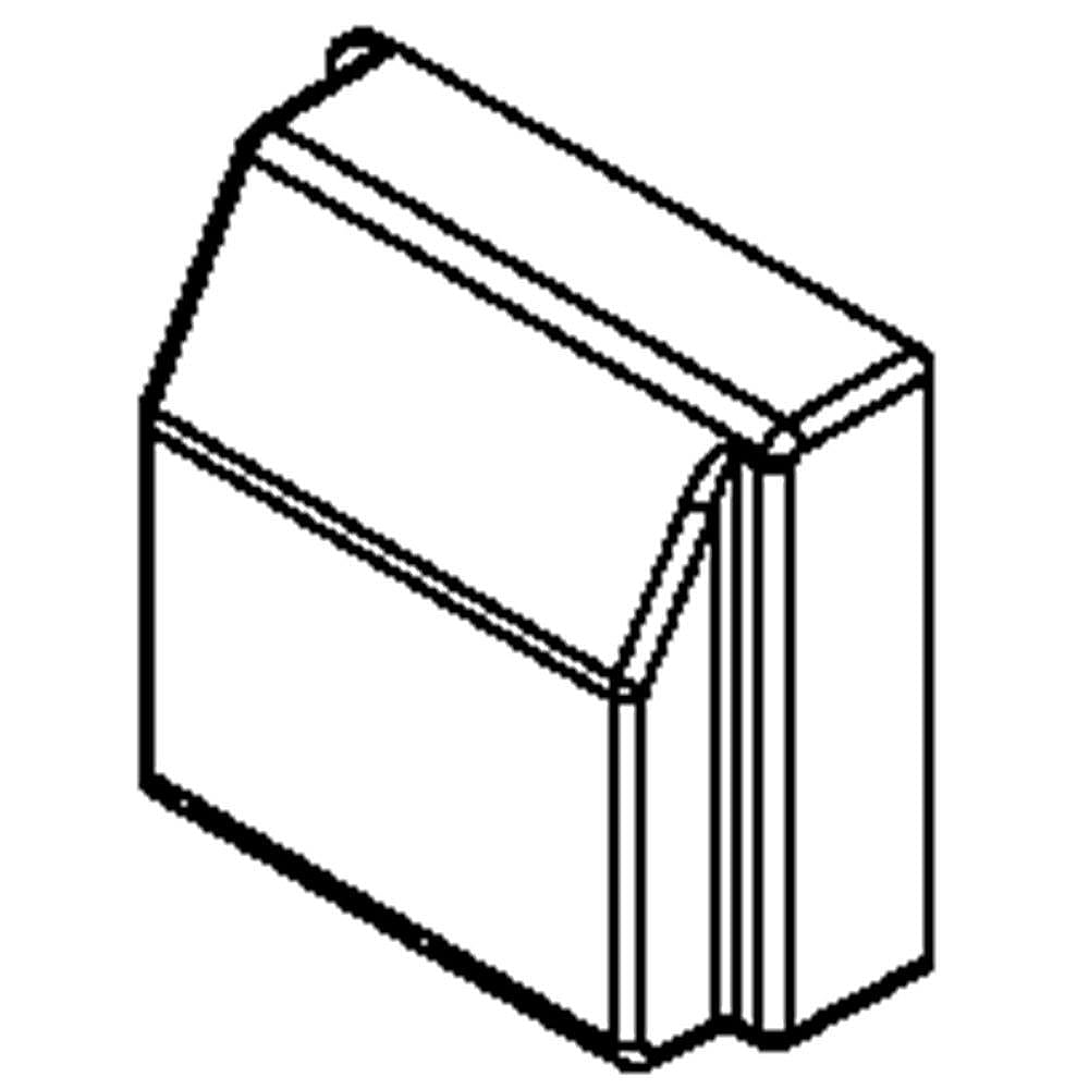Part #w10460383, Refrigerator Ice Maker Module Cover / 5.00 x 4.50 x 2.10