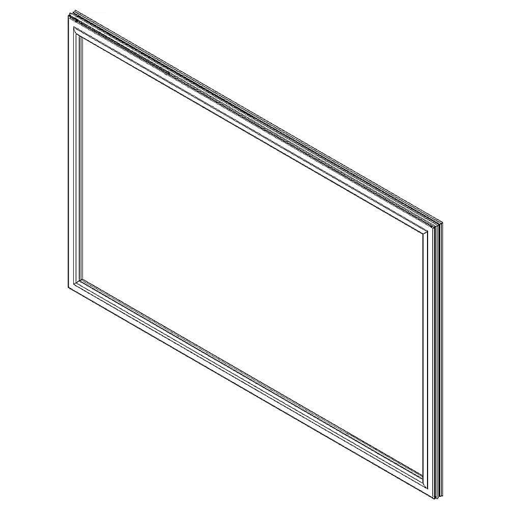 Part #w10460611, Refrigerator Freezer Door Gasket | 47.00 x 34.25 x 1.50