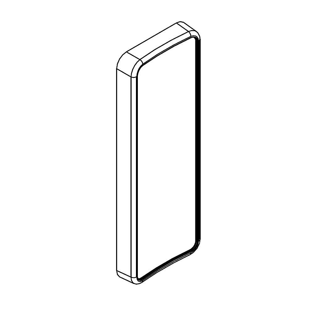 Part #w10460953, Refrigerator Dispenser Actuator Pad (Bisque) / 5.62 x 1.93 x 1.12