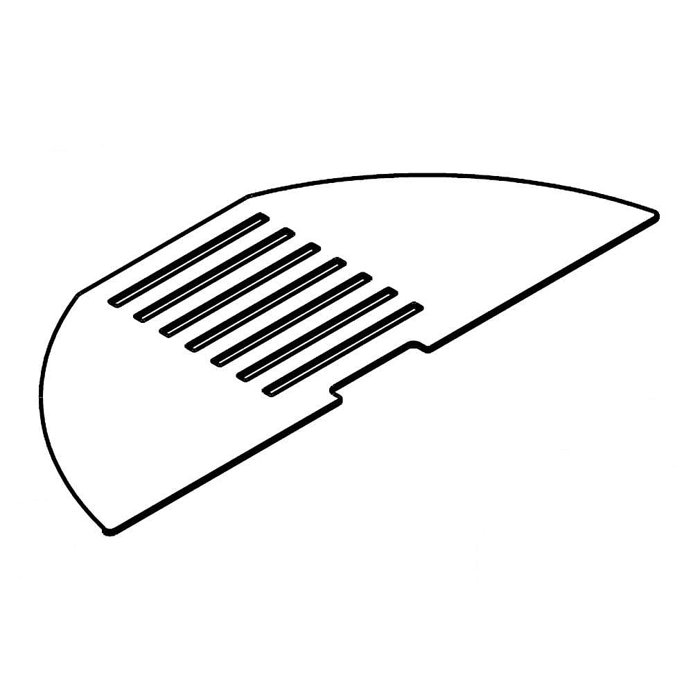 Kenmore Part #w10469405, Refrigerator Grille | 8.50 x 4.00 x 0.13