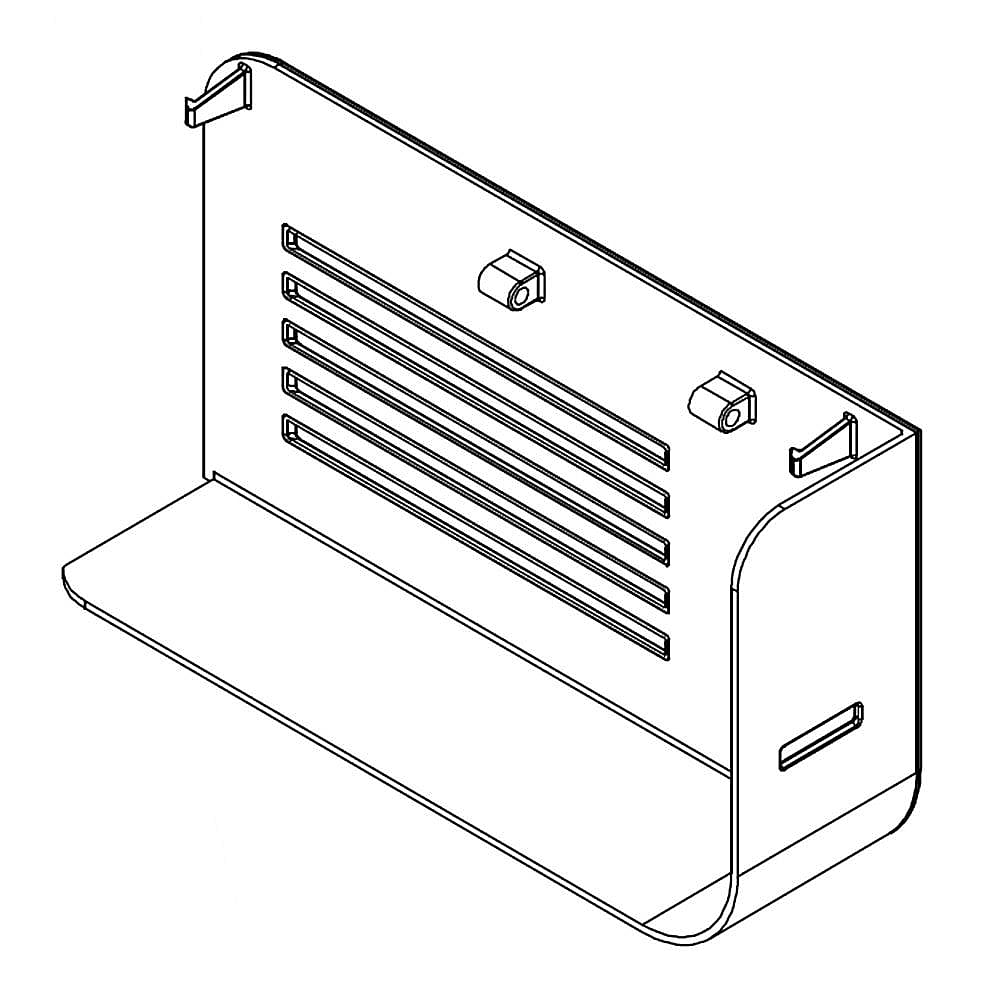 Part #w10488360, Air Diffuser Cover / 8.94 x 5.12 x 2.25