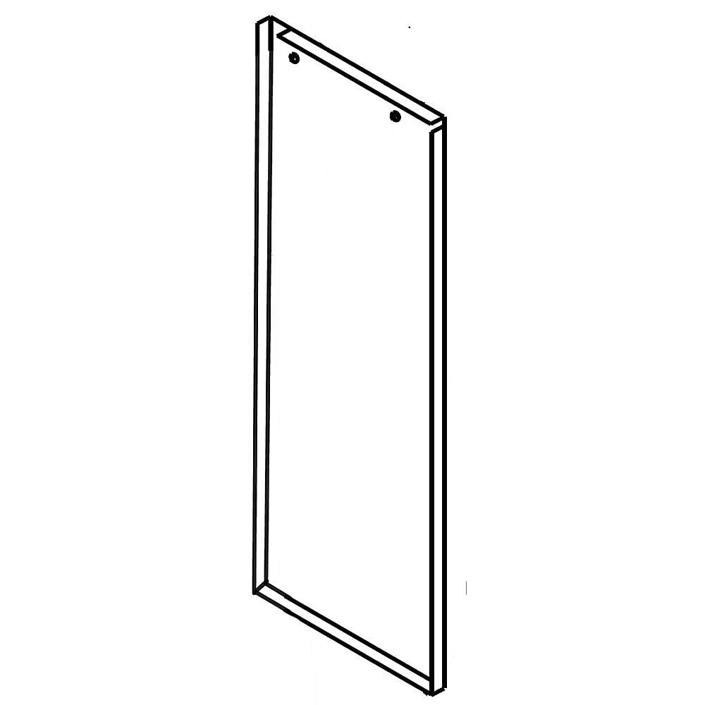 Part #w10489152, Ice Maker Door Outer Panel (Stainless) / 29.93 x 15.00 x 1.25