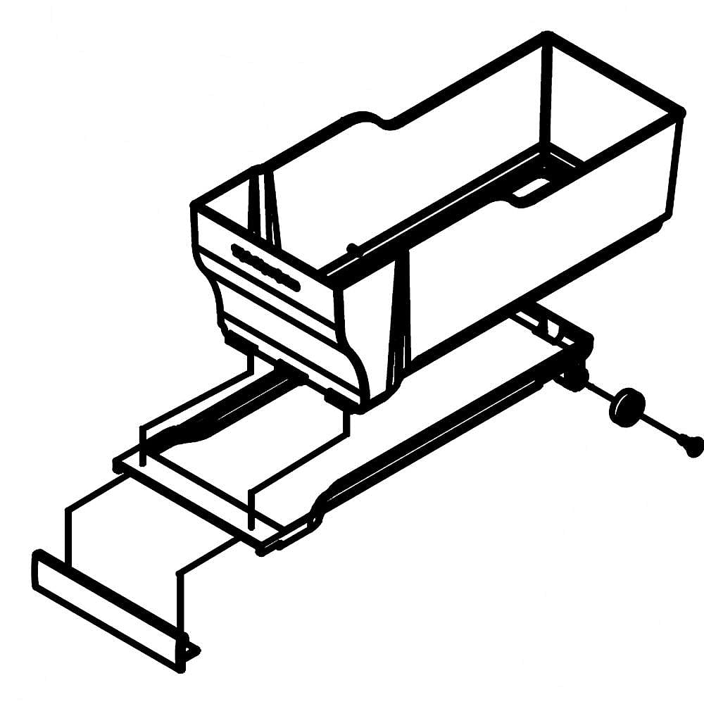 Kenmore Part #w10509275, Refrigerator Crisper Drawer | 14.94 x 6.25 x 5.63