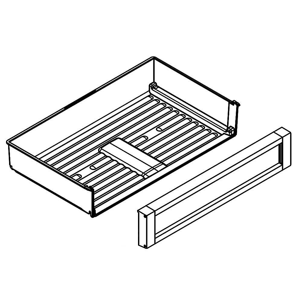 Part #w10529502, Pan Assy-Del / 28.75 x 16.50 x 6.00