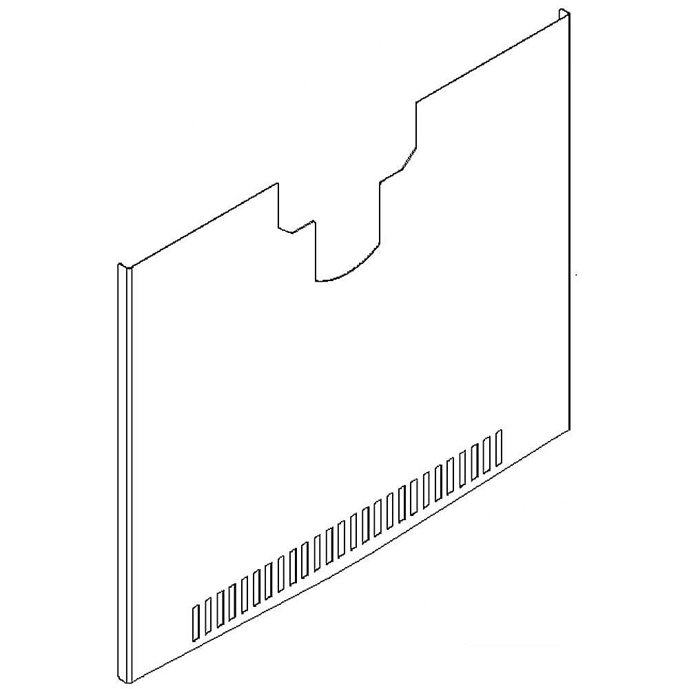 KitchenAid Part #w10538104, Refrigerator Evaporator Cover | 22.00 x 19.00 x 0.50