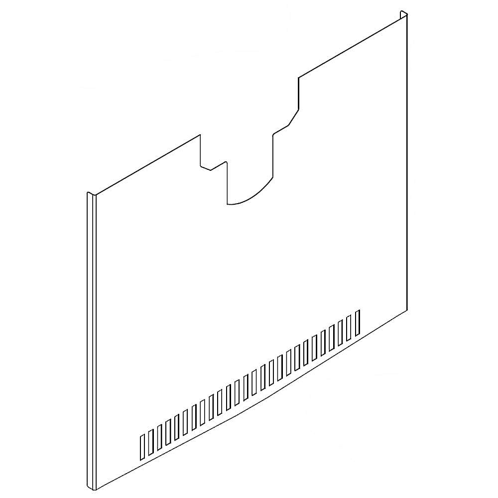 KitchenAid Part #w10538783, Refrigerator Evaporator Cover | 21.75 x 19.75 x 0.63