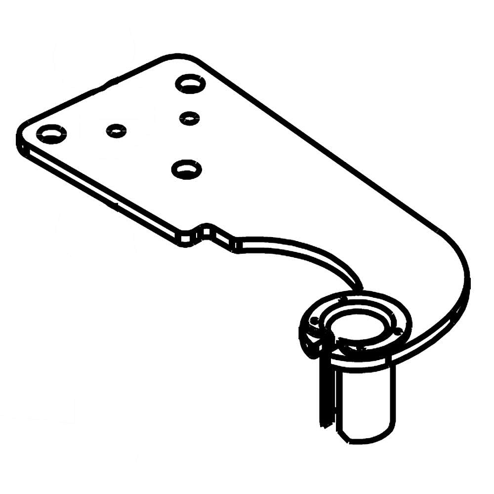 Part #w10546298, Refrigerator Door Hinge, Left Upper / 4.50 x 1.50 x 1.12