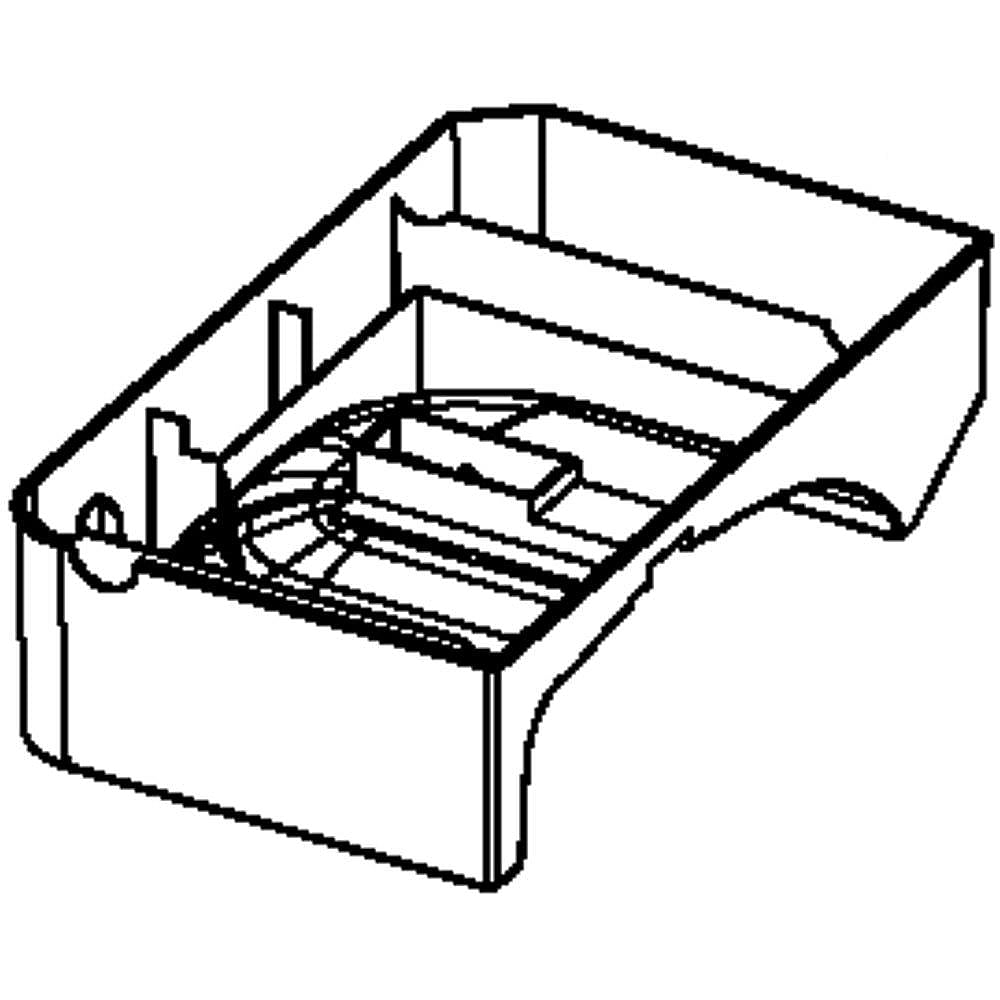 Part #w10553362, Refrigerator Water Tray / 2.00 x 4.00 x 11.00