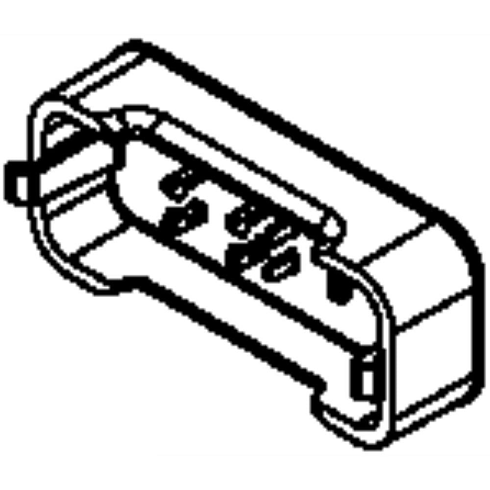 Kenmore Part #w10561191, Refrigerator Cover | 2.94 x 1.25 x 0.63