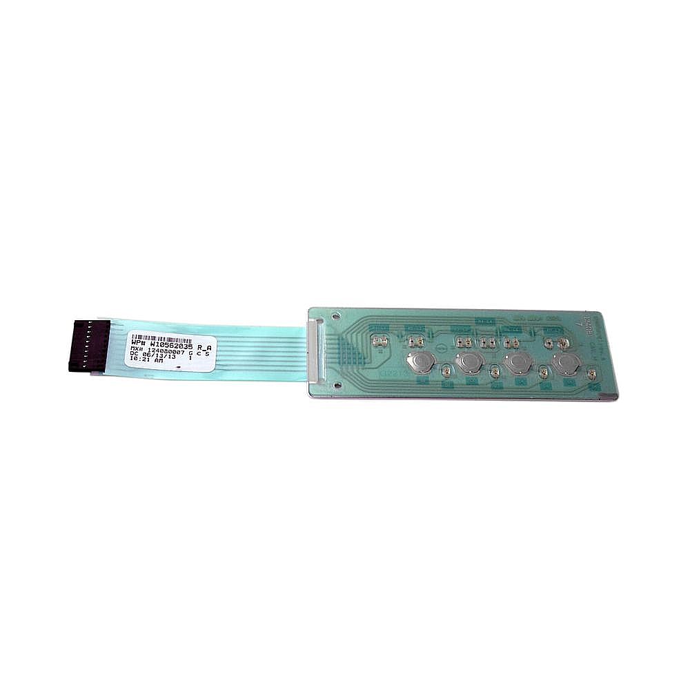 Part #w10562035, Jenn-Air Ice Maker Keypad / 9.50 x 2.00 x 1.00