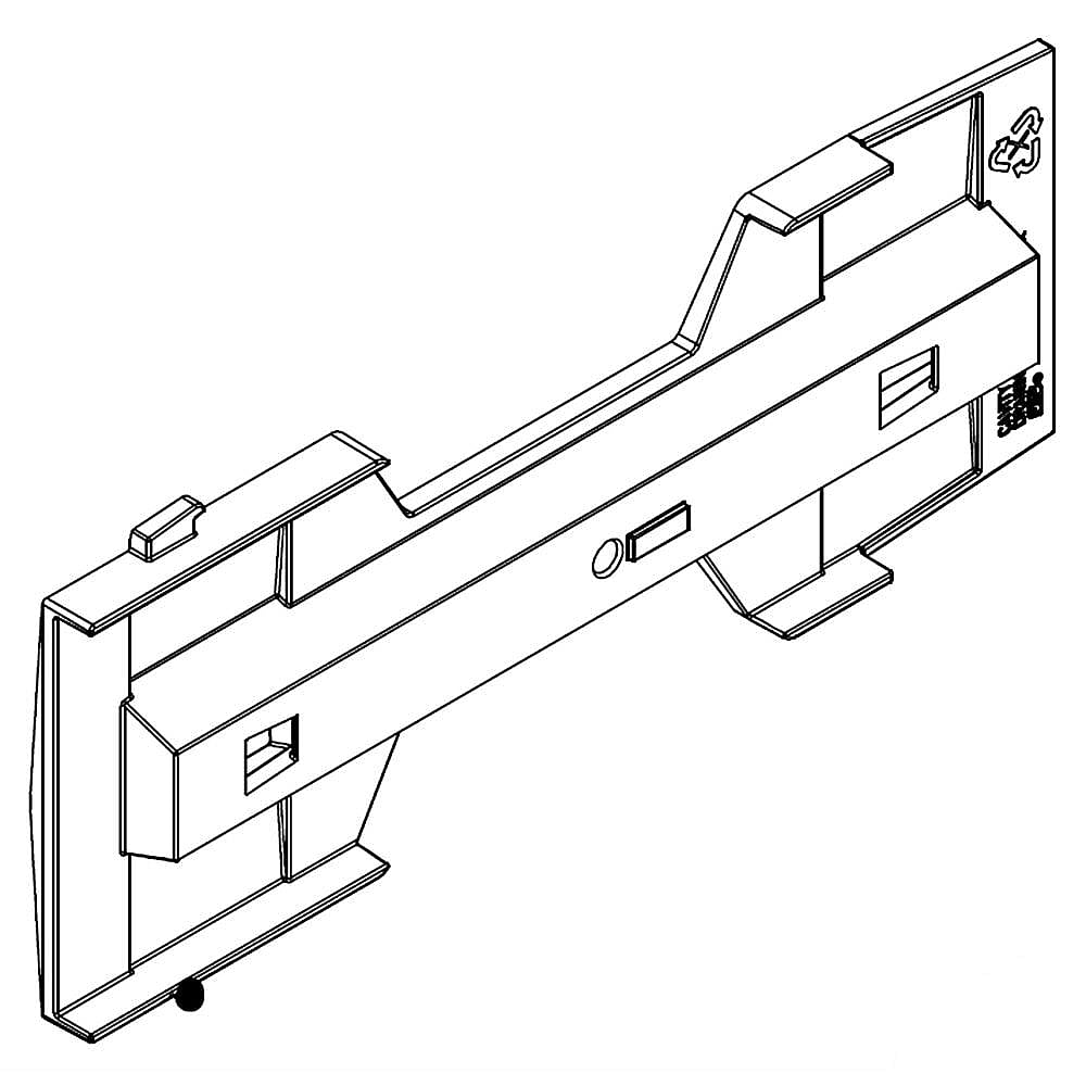 Part #w10562471, Refrigerator Slide Plate, Center / 10.50 x 4.38 x 0.50