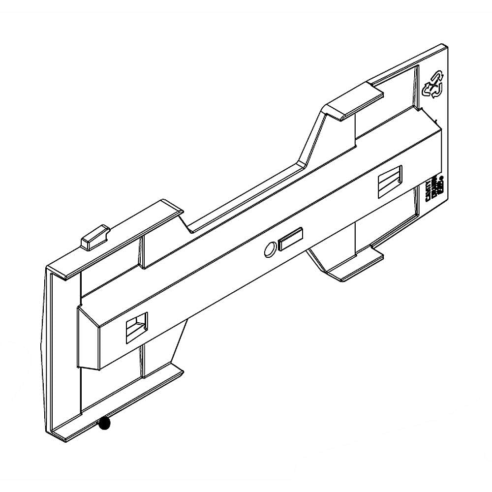 KitchenAid Part #w10562802, Refrigerator Plate, Side | 10.40 x 3.80 x 0.80