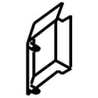 Refrigerator Flipper for KitchenAid KFIV29PCMS00 - Part W10563323