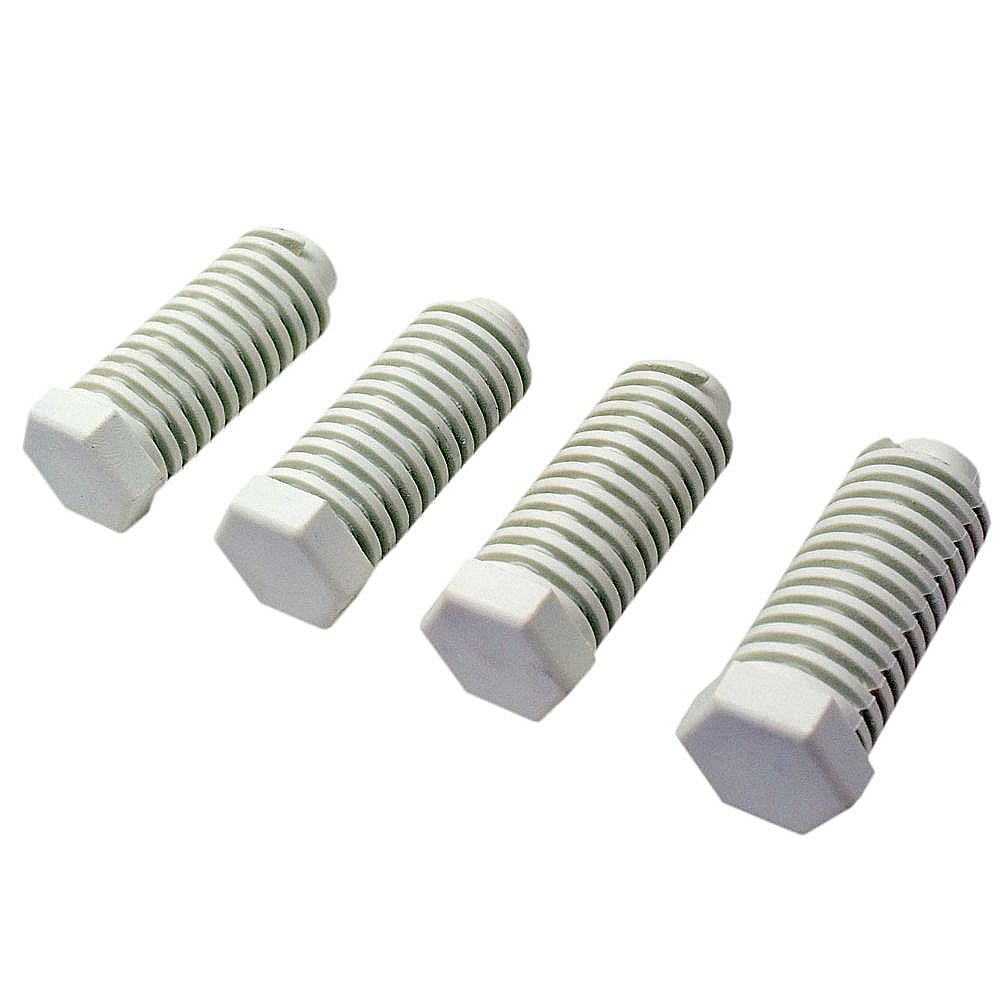 Part #w11025920, Dryer Leveling Leg, 4-Pack (Replaces W10779369, Wpw10570316) / 4.75 x 2.75 x 1.25