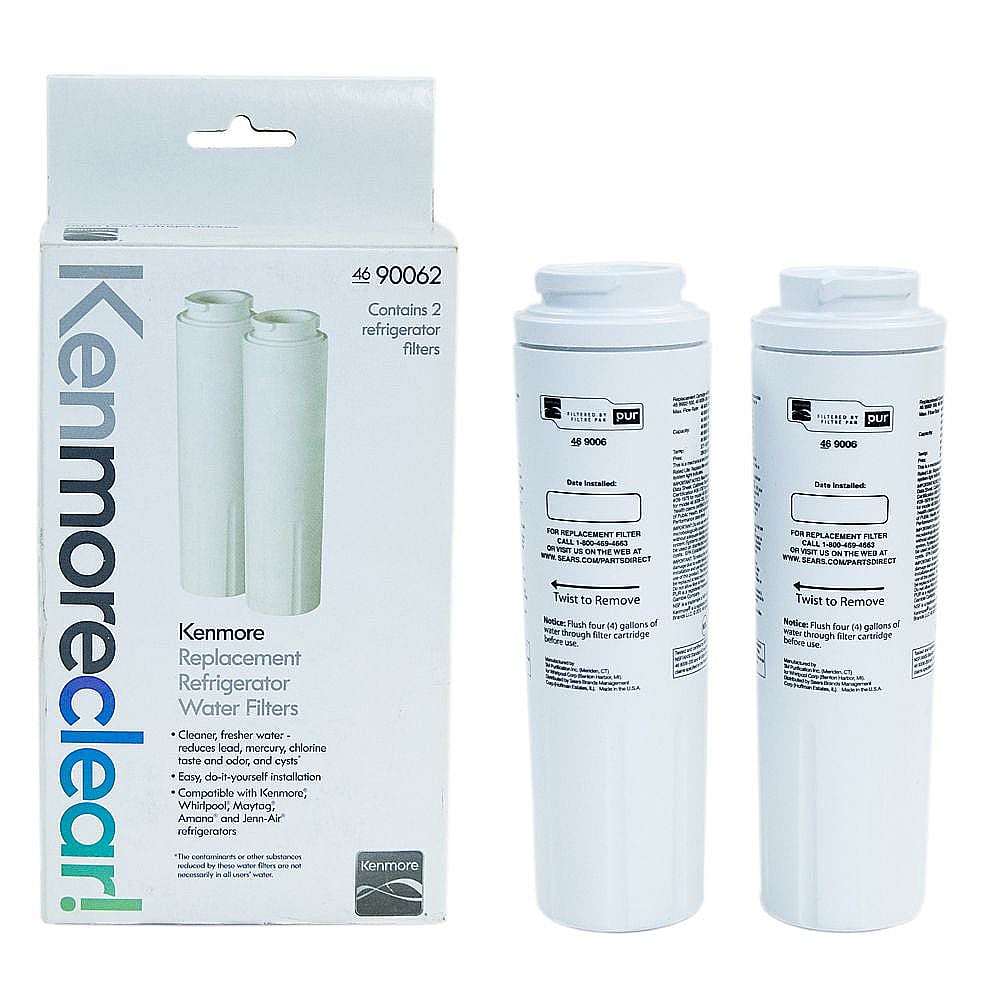 Genuine Kenmore Refrigerator Water Filter 9006, 2-pack W10574143 parts ...