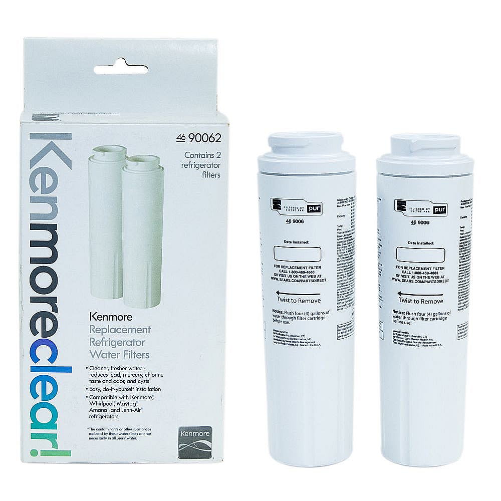 Genuine Kenmore Refrigerator Water Filter 9006, 2pack W10574143 parts