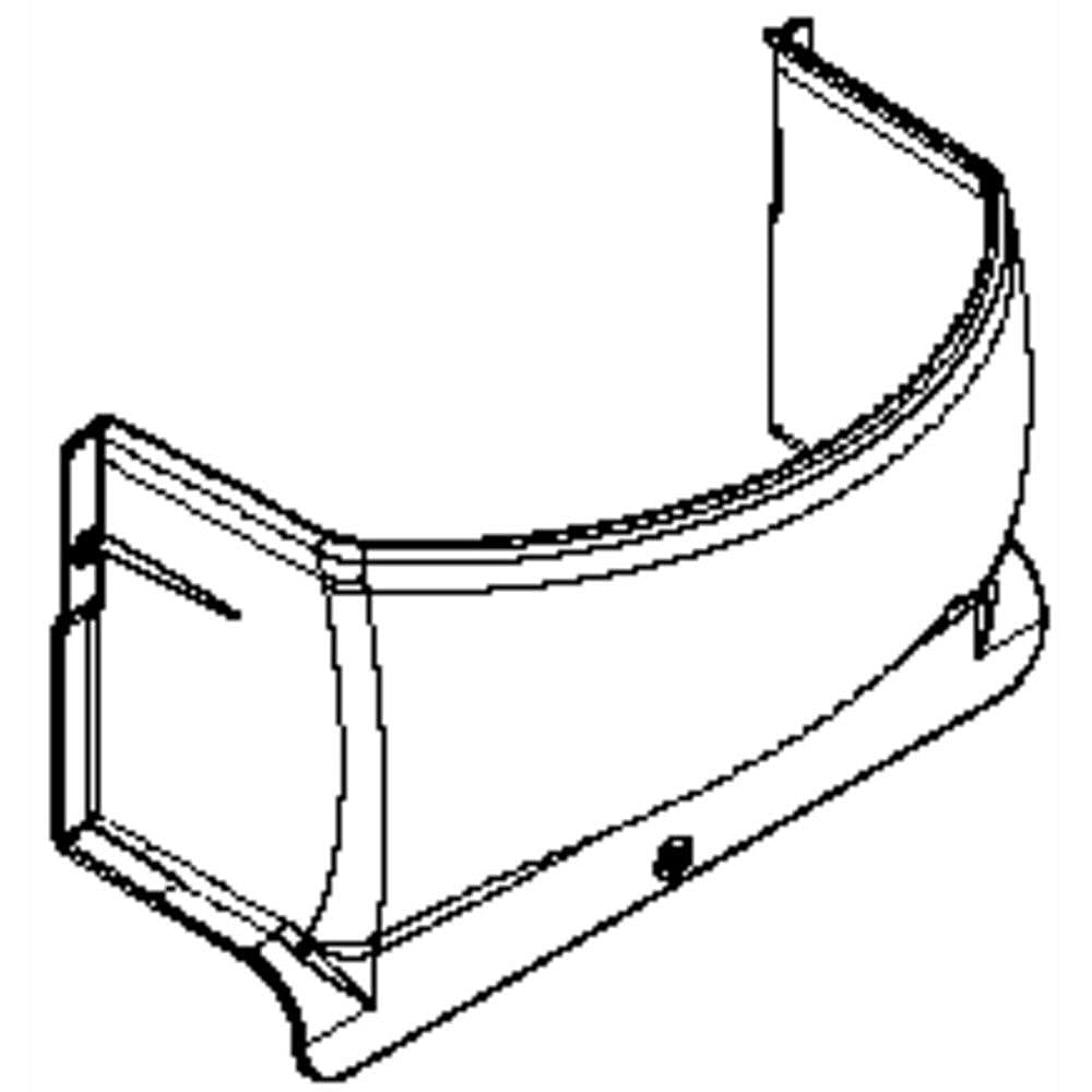 Part #w10574274, Evaporator Fan Cover / 10.00 x 6.00 x 5.00