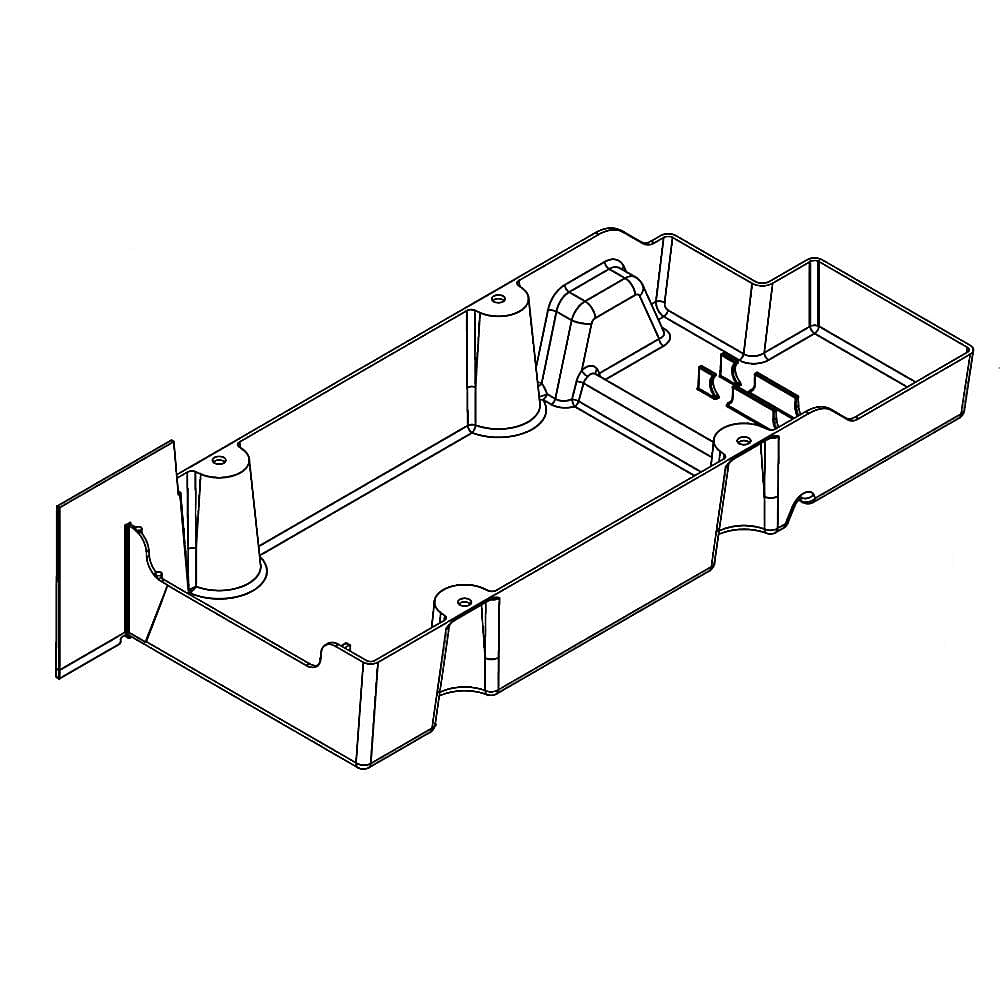 Part #w10574291, Drain Pan Evaporator / 16.50 x 7.25 x 3.62