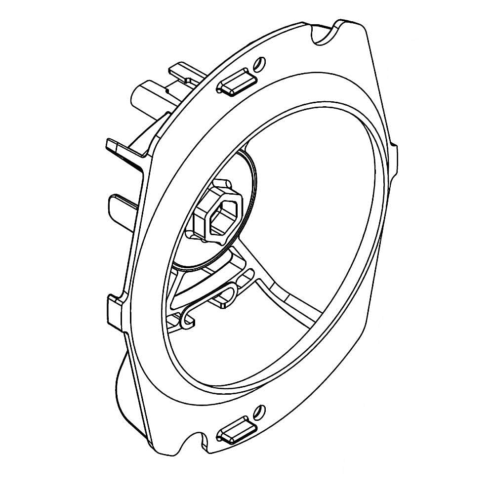 Part #w10574469, Evaporator Fan Shroud / 6.50 x 5.50 x 2.50