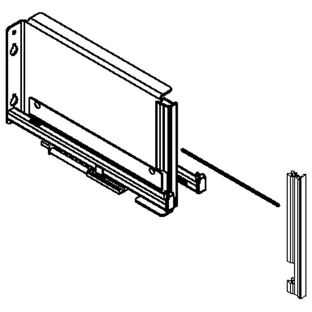 Part #w10582976, Refrigerator Support Assembly, Center / 11.50 x 6.60 x 3.00