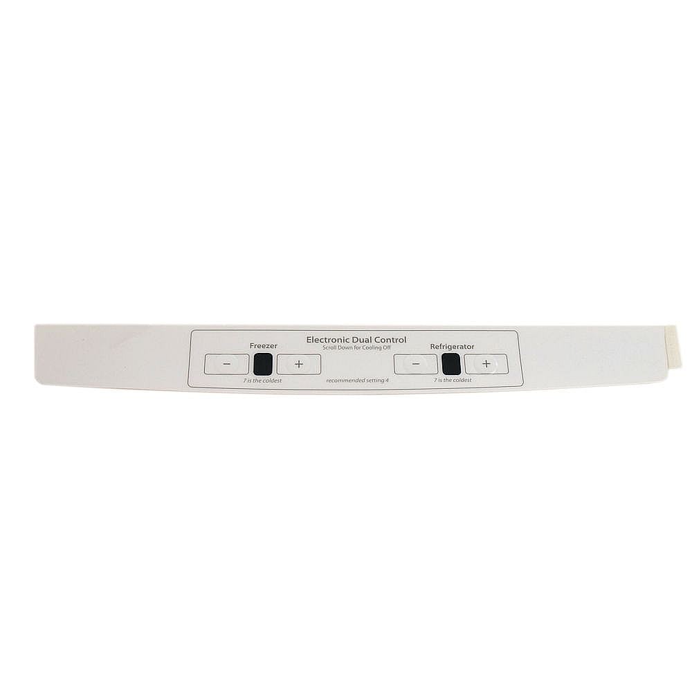 Part #w10593588, Refrigerator Control Panel Overlay / 13.50 x 1.62 x 0.01