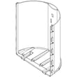 False Wall C for Whirlpool WRX988SIBH03 - Part W10606648