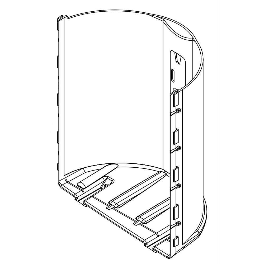 Part #w10606653, False Wall / 10.25 x 9.50 x 4.75