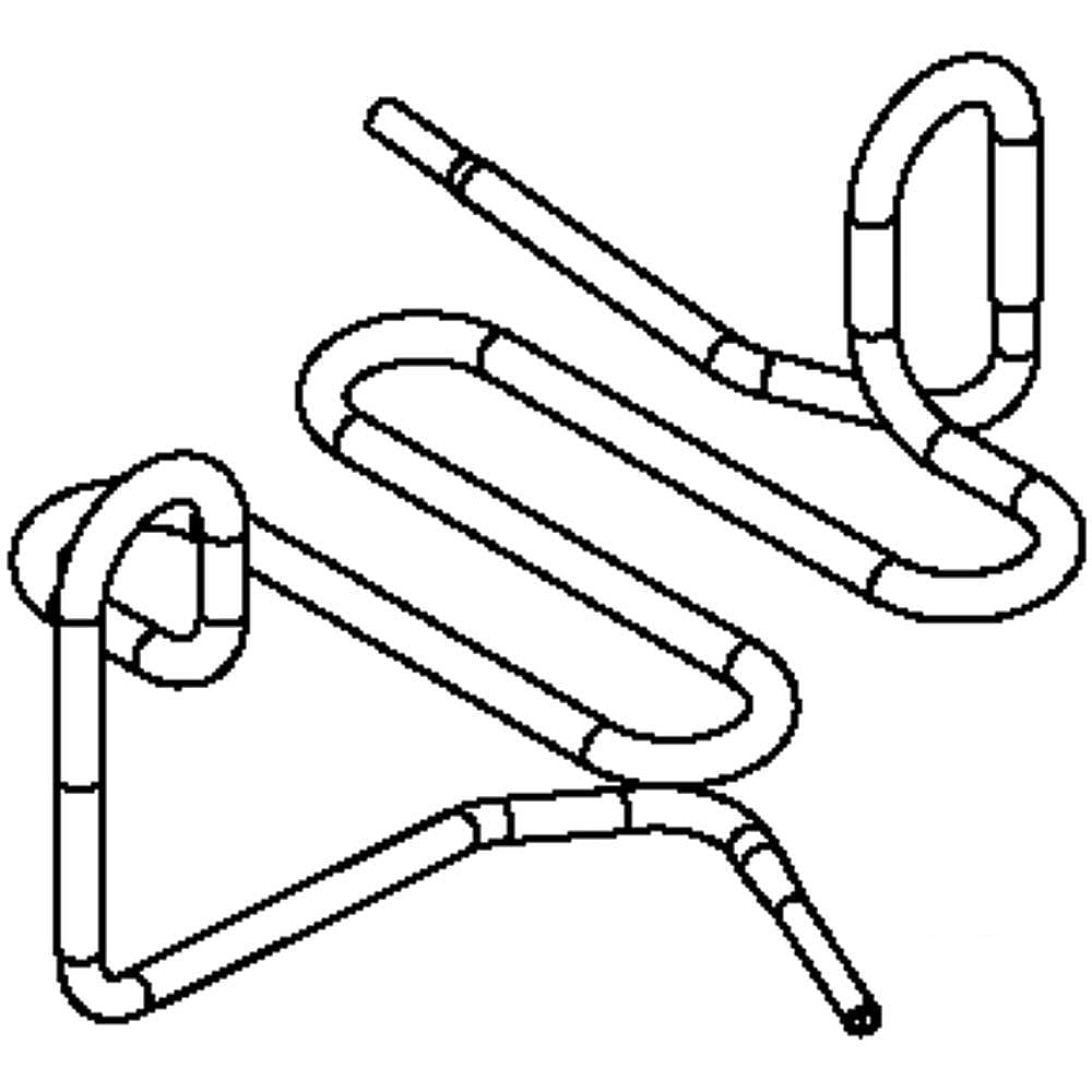 Part #w10609247, Kirkland Refrigerator Discharge Tube / 7.62 x 7.25 x 5.16