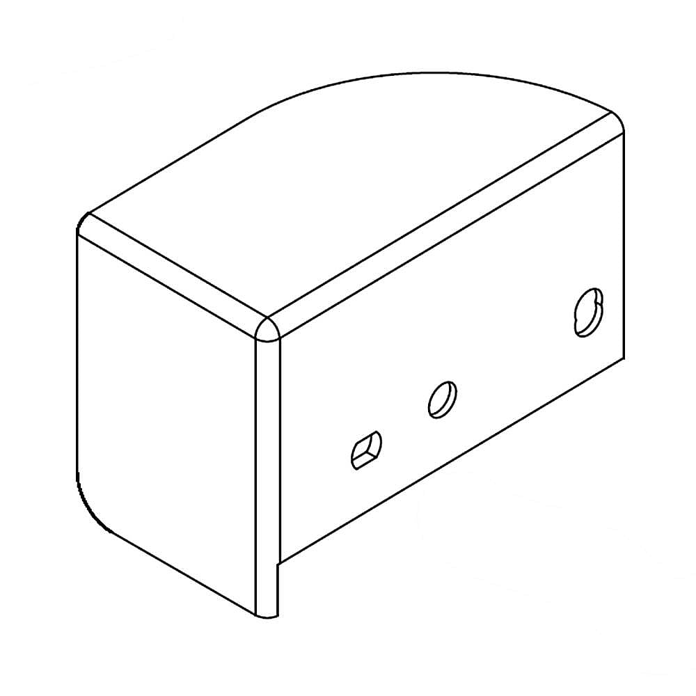 Part #w10622811, Hinge Cover / 4.25 x 2.12 x 2.25