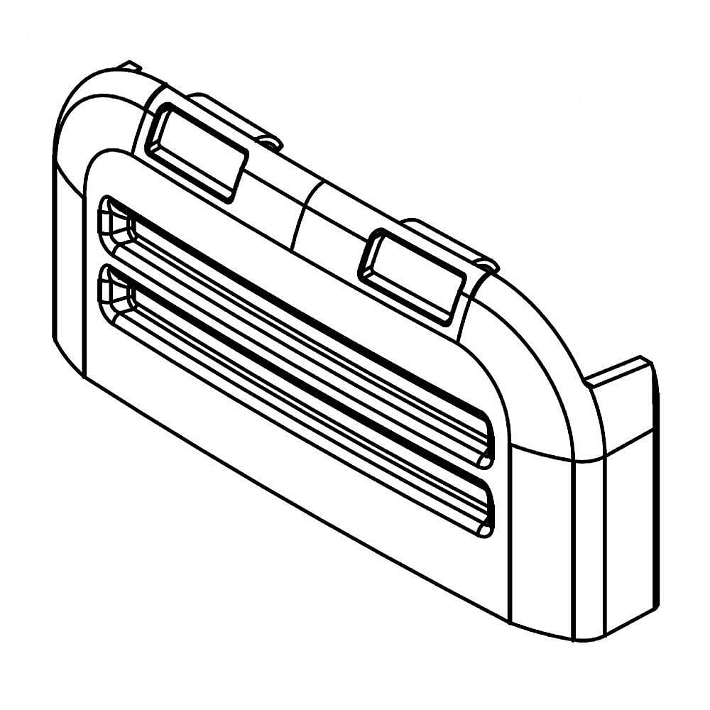 Part #w10638176, Refrigerator Air Diffuser Cup / 6.50 x 3.25 x 1.25