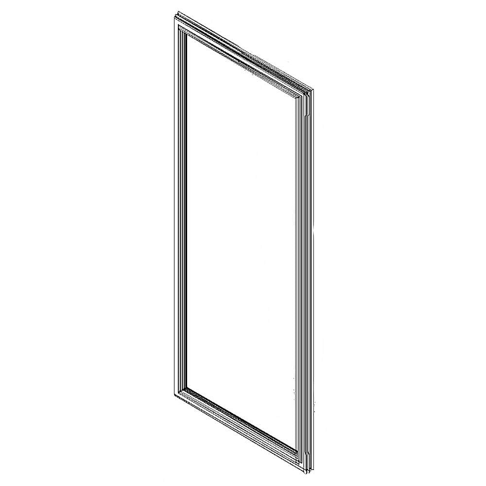 Part #w10638484, Refrigerator Door Gasket (White) | 43.13 x 21.50 x 1.75