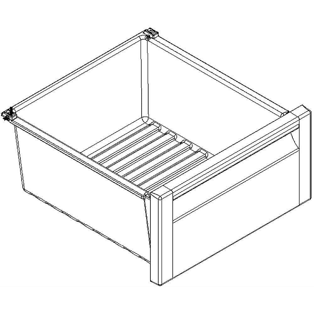 Maytag Part #w10643348, Freezer Bin | 16.25 x 11.50 x 6.00