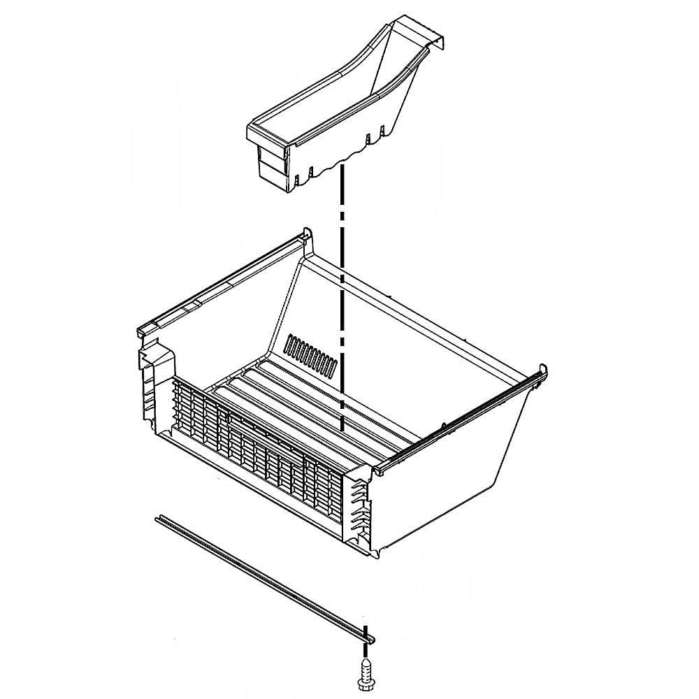 Part #w10650427, Lower Pan Assembly / 30.00 x 23.40 x 10.50