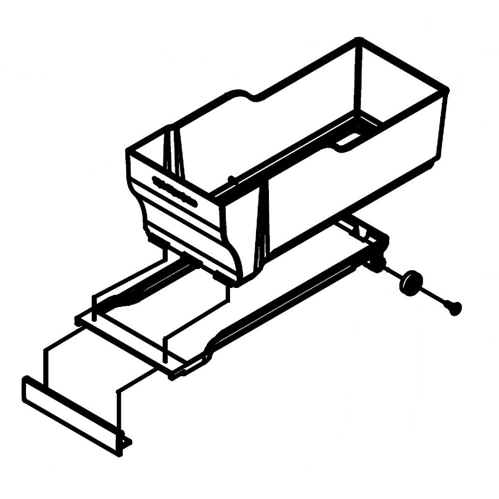 Maytag Part #w10656451, Crisper Pan Assembly | 15.00 x 6.50 x 5.63