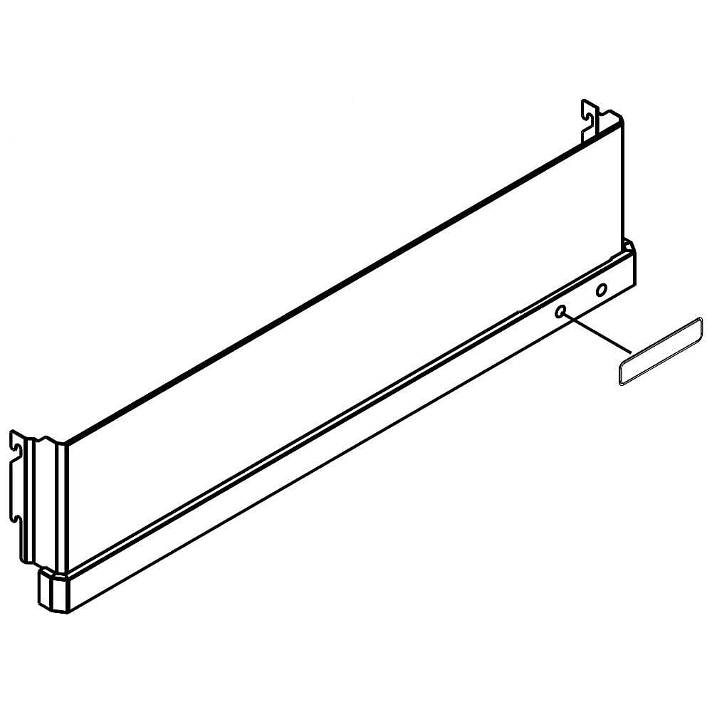 Part #w10658013, Refrigerator Machine Compartment Grille / 41.00 x 7.00 x 2.50