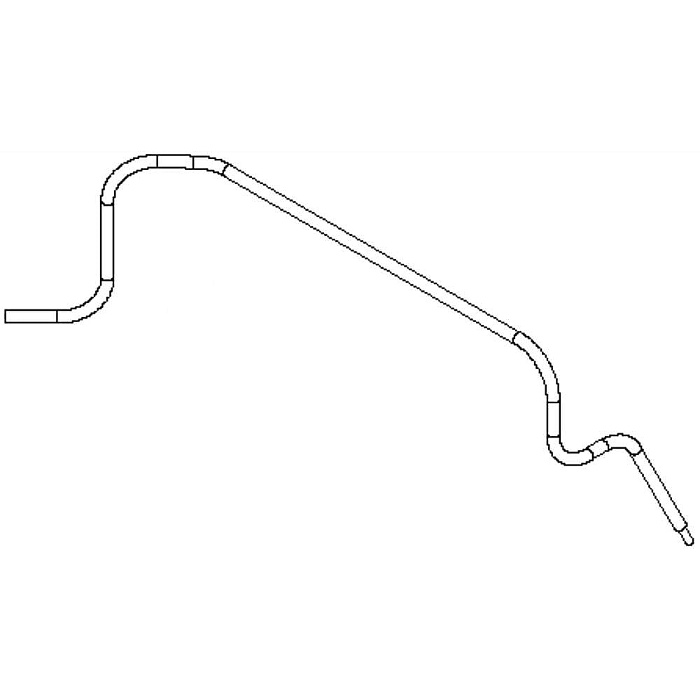 Part #w10673675, Discharge Tube / 12.75 x 4.12 x 1.15